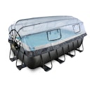 Vorschaubild Exit rechteckiger Rahmenpool mit Sandfilteranlage, Wärmepumpe und Sonnendach