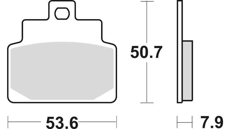TRW Bremsbelag Typ Organisch Standard mit ABE, Bremsbelag "MCB 709" Satz