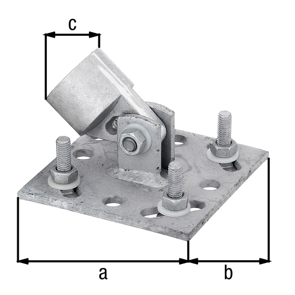 Alberts® Zaunsystem Fix-Clip Pro Strebenplatte