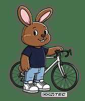 CONTEC Aufkleber Pepe on bike 100 x 120 mm