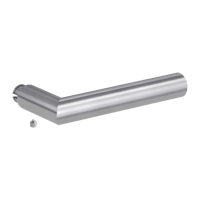 GRIFFWERK Griffstück LUCIA (Madenschraube stirnseitig) Edelstahl matt /  L/R