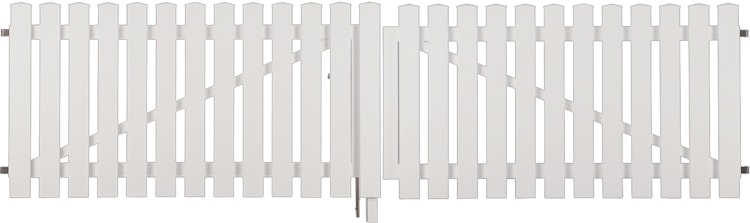 T&J LIGHTLINE Kunststoff Doppeltor weiß