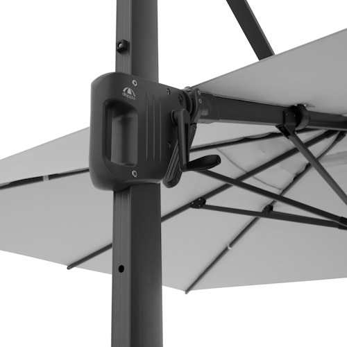 doppler Pendelschirm LIFE 300 x 400 Side, Aluminium Anthrazit / 100 % Polyester 180 g/m² 