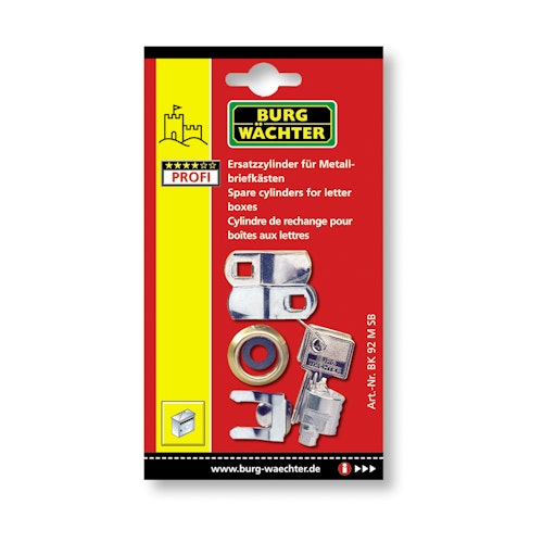 Burg Wächter Ersatzzylinder für Briefkasten 92 M SB