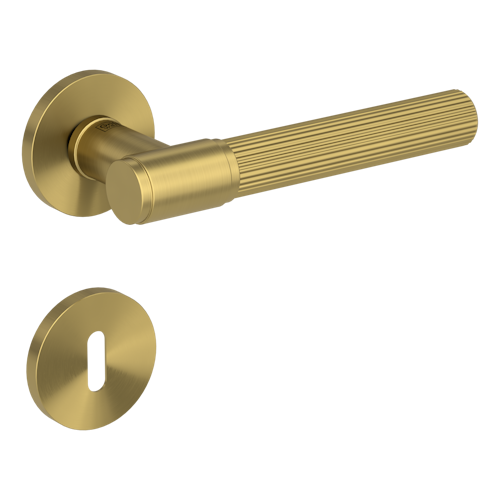 Griffwerk VAYA 136 ARIS fast2fix Fast2Fix Rosetten rund Buntbart Gold matt