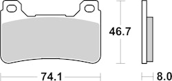 SBS Bremsbelag 809DS-2 Road Racing Endurance (weicher Biss)