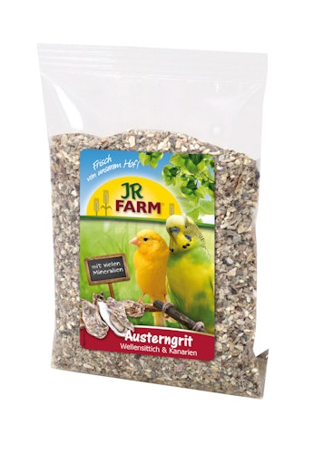 JR FARM Austerngrit Wellensittich & Kanarien 30g Nahrungsergänzung für Vögel