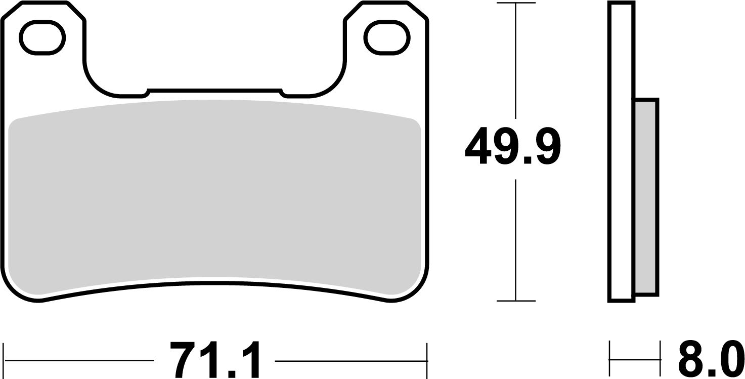 SBS Bremsbelag 806HS Street Sinter