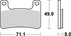 SBS Bremsbelag 806HS Street Sinter