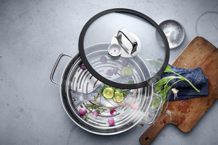 WMF Vitalis Aroma-Dampfgarer rund Ø 28 cm ca. 5l mit Glasdeckel