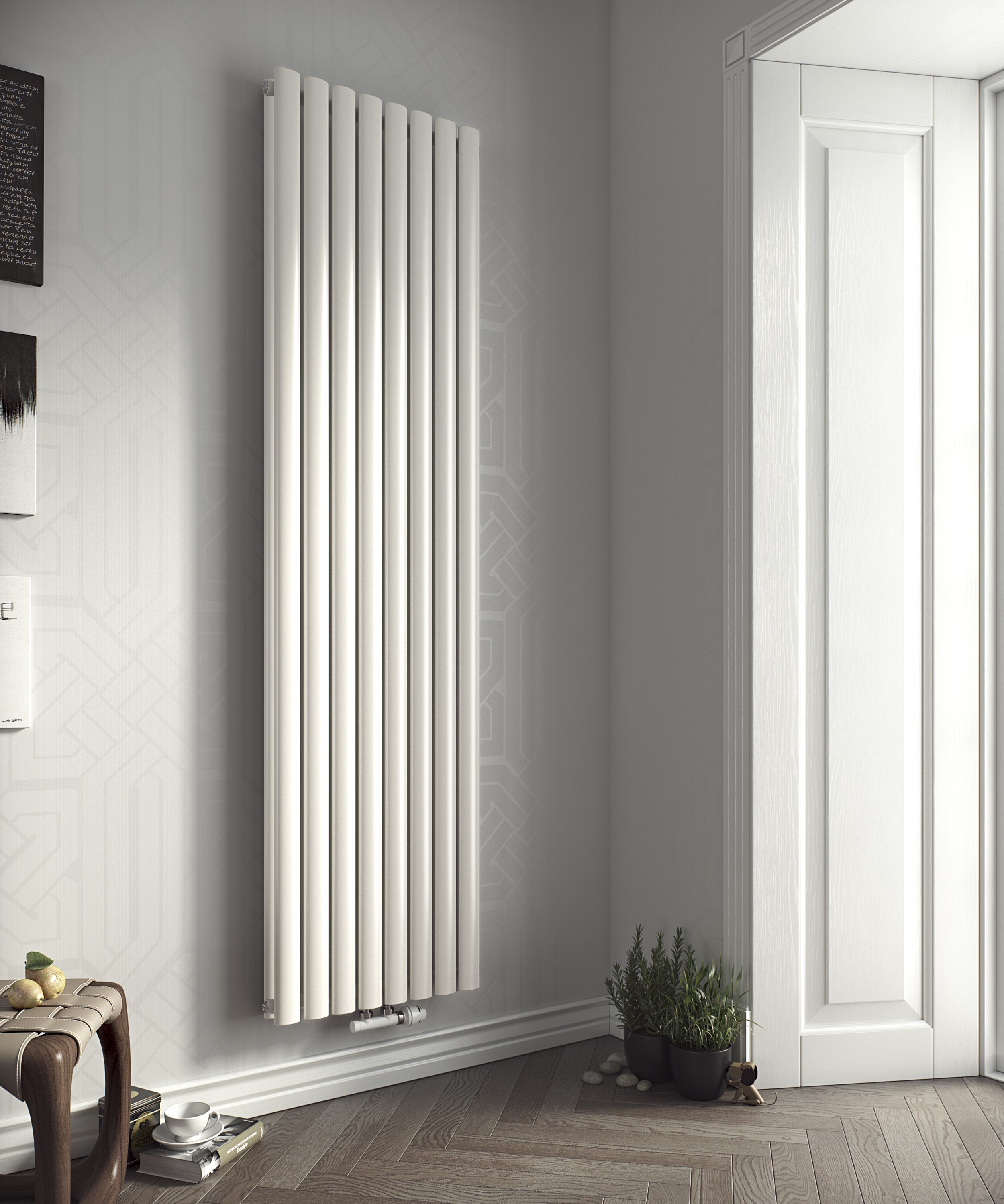 Thumbnail - Ximax Raumheizkörper FORTUNA Duplex H: 1800 mm B: 584 mm T: 80 mm weiss RAL 9016 mit MA