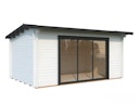 Vorschaubild Palmako Gartenhaus Ines 13,7 m² Slide Plus mit Isolierglas-Schiebetür - 44 mm