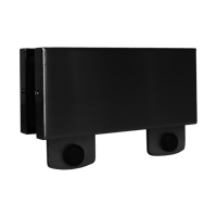 Griffwerk Pivot PT70- schwarz matt Mittelbeschlag oben inkl. Anschlag - für 2-flügelige Glasanlage- 8-12mm