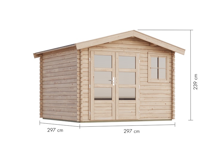 Karibu Woodfeeling Gartenhaus Felsenau 3/5 - 38 mm