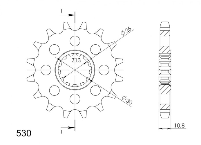 Supersprox Ritzel 530 16Z