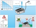 Heissner SMARTLINE Unterwasserfilter-Set mit Wasserspielpumpe - 1000L/h - 9W UVC (FA1000UV-00)