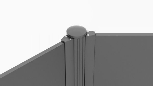 Alberts® Alu Sichtschutz Palitio als Set, Profilhöhe 300 mm, zum Aufschrauben