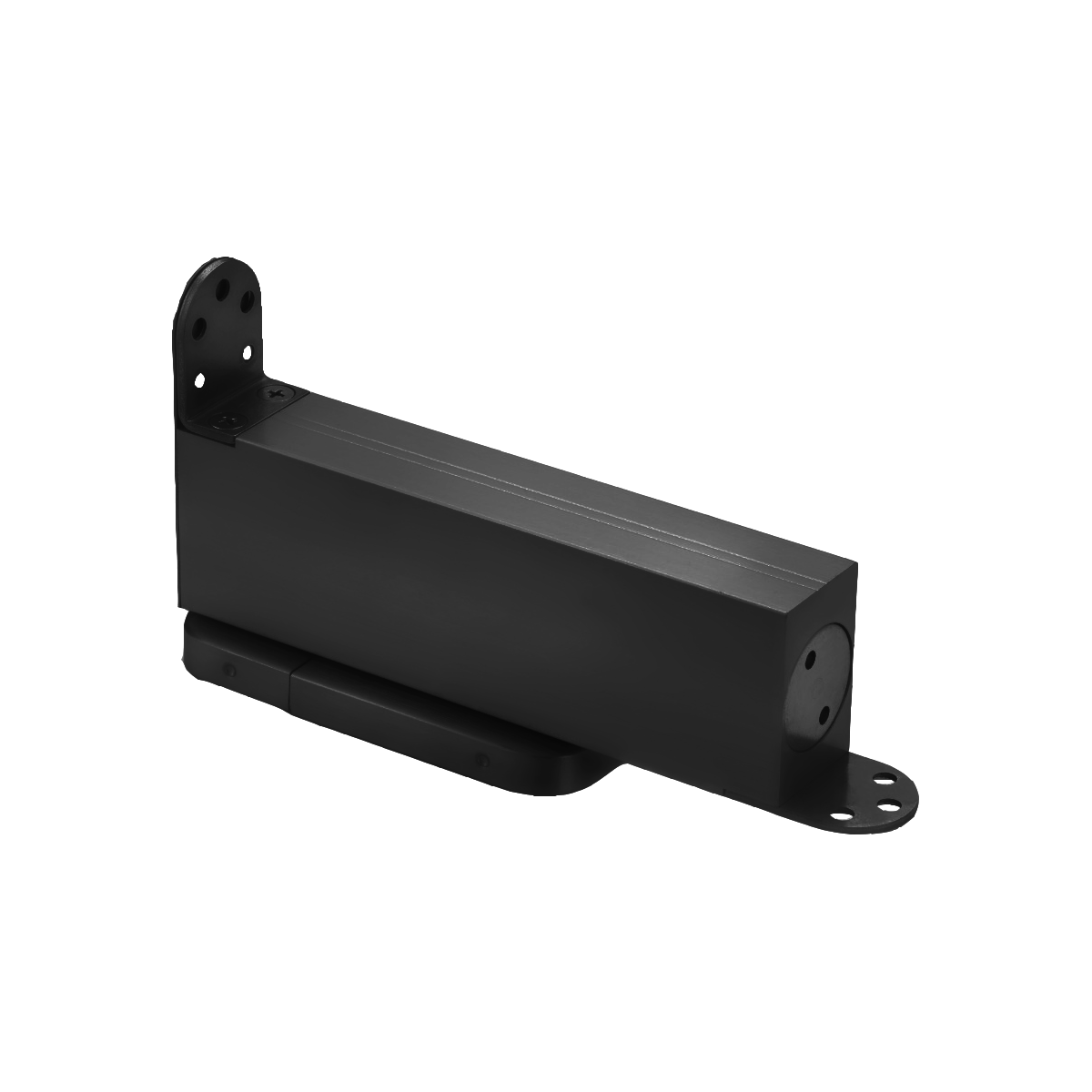 Griffwerk Pivot Holz- Bodenplatte schwarz Holztürschließer SET- einstellbar- hydraulisch -100kg- mind. 40mm