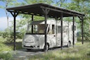 Vorschaubild Skan Holz Emsland - Flachdach Caravan-Carport aus Leimholz Breite 402 cm