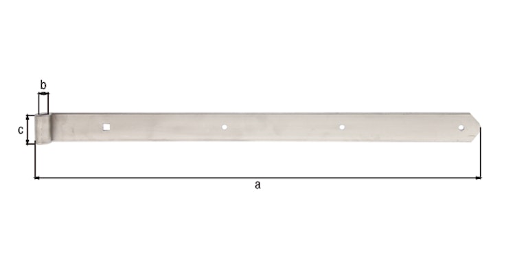 Alberts® Ladenband 600x40 mm ⌀13 mm Edelstahl