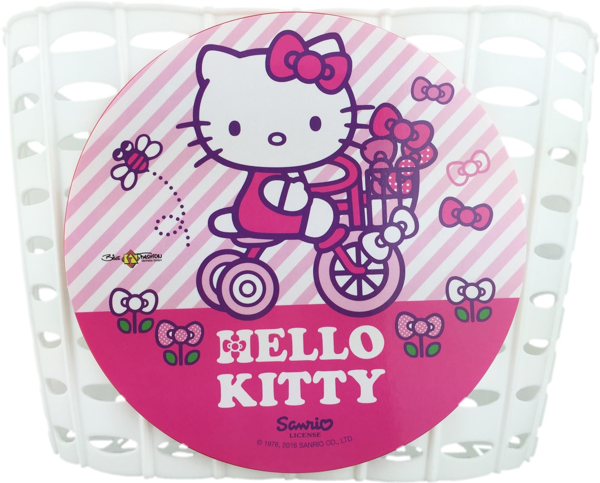 Bike Fashion Kinderkorb Hello Kitty weiß