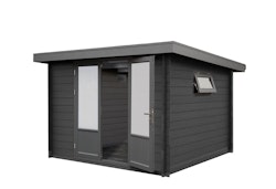 Wolff Finnhaus WPC Gartenhaus Trend D - 28 mm-Ohne Fußboden