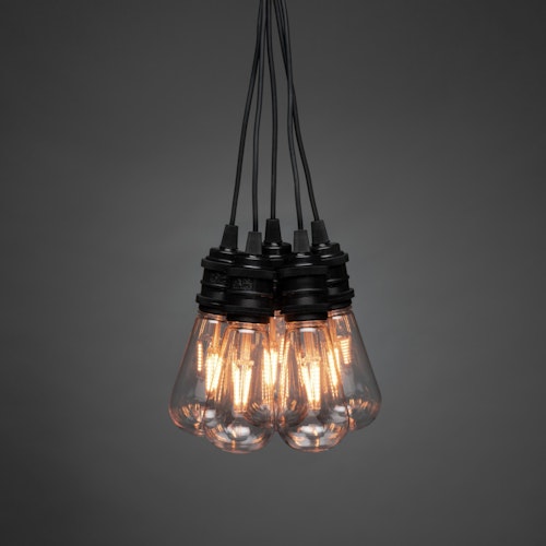 Konstsmide Ganzjahresbeleuchtung  LED Biergartenketten System Basis-Set 3