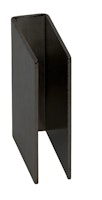 Infraworld Haftblech für 10 mm Glastür Schwarz