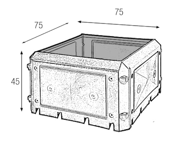 KHW Aufbauset 230 Liter ohne Deckel (für Bio-Quick Komposter Basismodell 420 L)