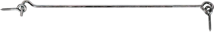 Alberts® Sturmhaken, mit Öse, galvanisch verzinkt dickschichtpassiviert, zum Einschrauben, 400x⌀6 mm 209230