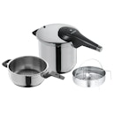 WMF Perfect Premium One Pot Schnellkochtopf-Set mit Dampfgareinsatz, 22 cm, 6,5 und 3,0 Liter