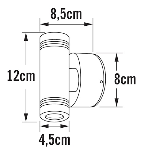 Konstsmide Wandleuchte Monza, HighPowerLED (7929-310)