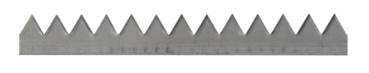 Alberts® Zackenleiste Stahl roh zum Anschweißen Länge 2000 mm Gesamthöhe 42 mm