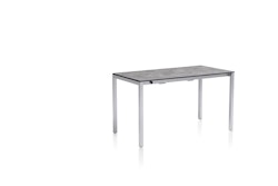 Kettler HPL-Ausziehtisch CUBIC 140/210 x 70 cm, Aluminium Silber / HPL Anthrazit - Sonderaktion