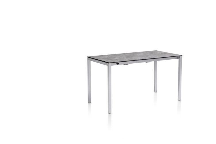 Kettler HPL-Ausziehtisch CUBIC 140/210 x 70 cm, Aluminium / HPL Anthrazit - Sonderaktion