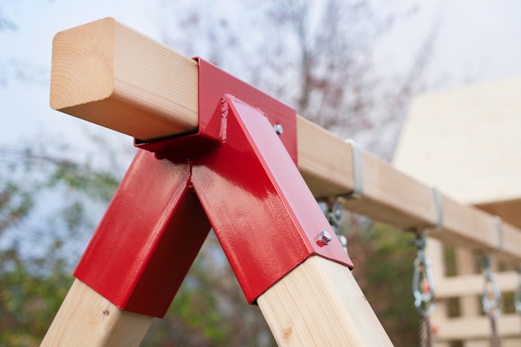 Weka Tabaluga Kinderspielgerät Abenteuer-Doppelschaukel 816 A mit Podest