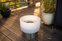 QFlame Feuerschale Set Balcony Stainless Steel Ø 36 cm