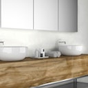 Vorschaubild Revét Vinyl Wandfliese Weiß Hochglanz 120 x 60 cm