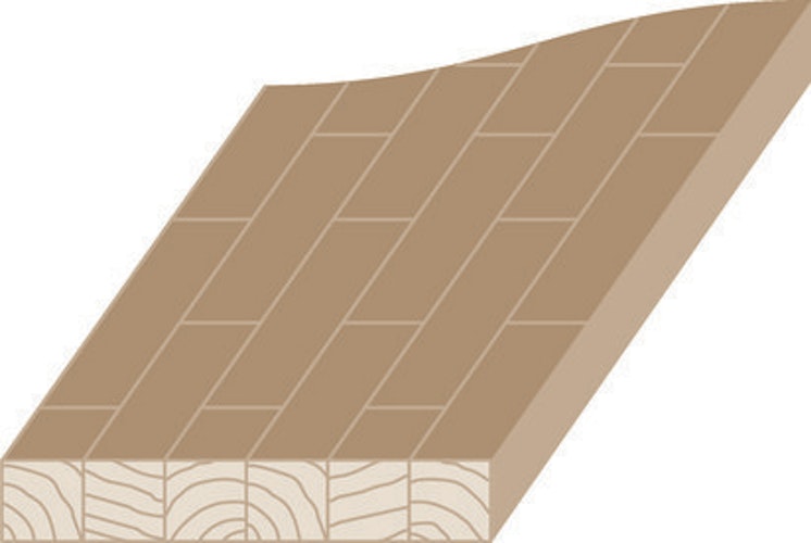 OSMO Profi Leimholz Buche mit keilgezinkten Lamellen
