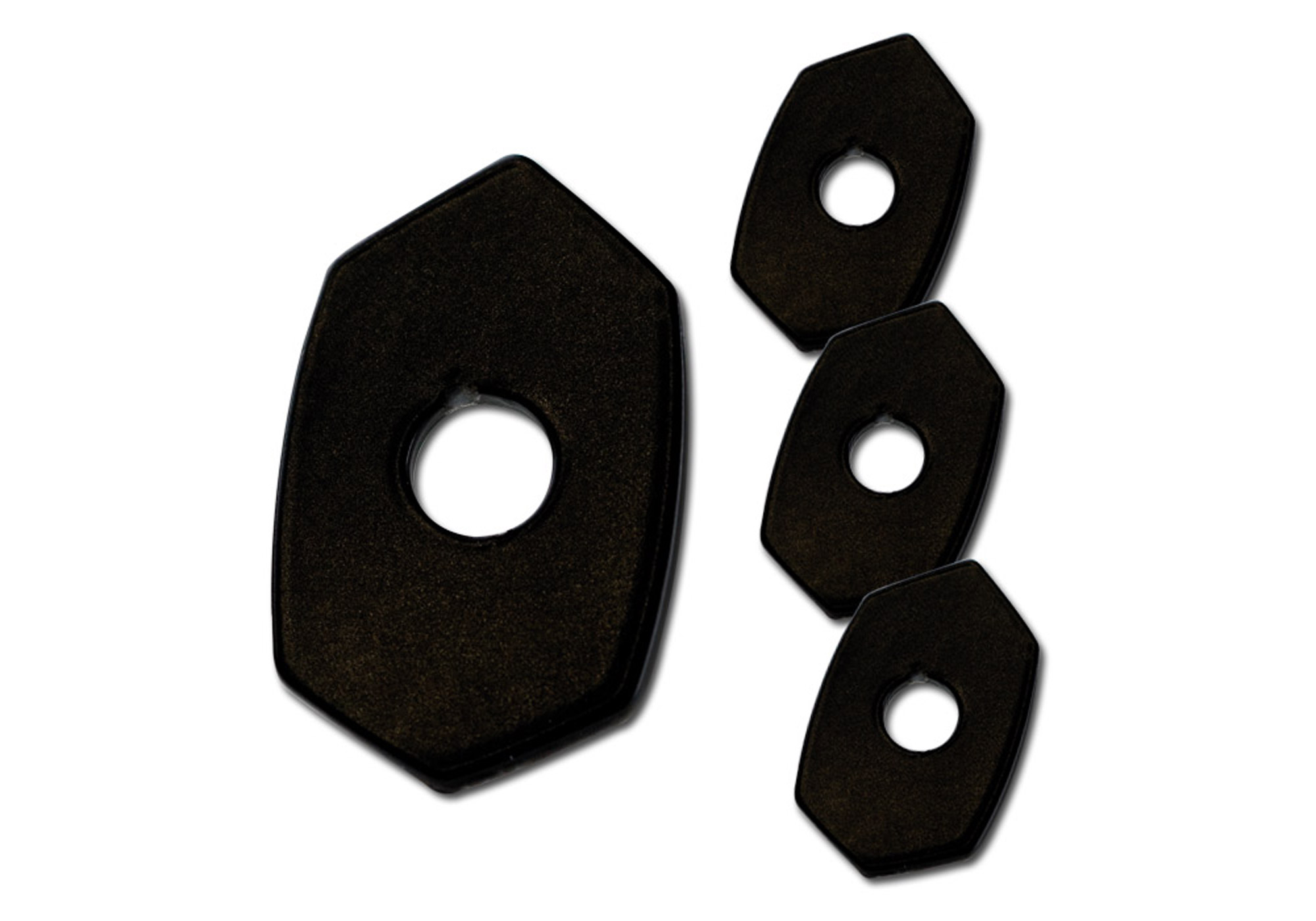 PROTECH Universal Indy Spacer für diverse Kawasaki Modelle Spiegel & Blinker Schwarz  für KAWASAKI Ninja 650, Versys 650...