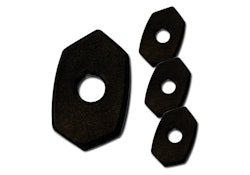 PROTECH Universal Indy Spacer für diverse Kawasaki Modelle Spiegel & Blinker Schwarz  für KAWASAKI Ninja 650, Versys 650,  Z650
