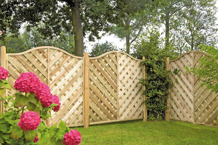 T&J MAXI DIAGONAL KRONE Lamellenzaun 180 x 180/160 cm