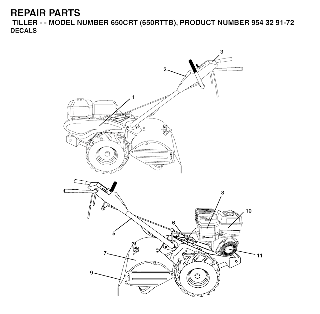 Explosionszeichnung Ersatzteile