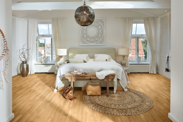 HANDMUSTER MEISTER Parkettboden MeisterParkett. longlife PC 200 9033 Eiche lebhaft gebürstet ultramattlackiert