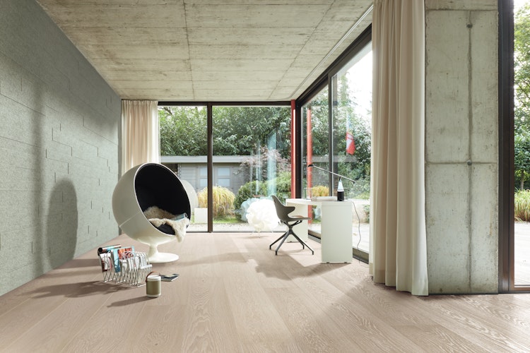 MEISTER Lindura-Holzboden HD 400 (EasyStep SF - B-Ware) | ultramattlackiert 2200 mm x 270 mm  Eiche natur polarweiß gebürstet 8920 - 2200 mm - 2. Wahl