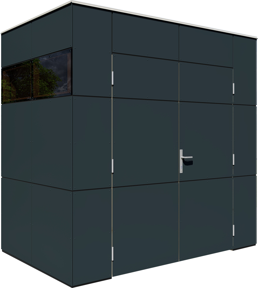 Bertilo Gartenhaus HPL Mini - 6 mm anthrazit