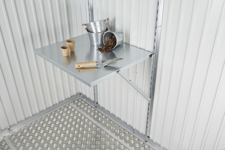 Klapptisch für Biohort Gerätehaus und Geräteschrank