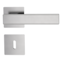 Vorschaubild Griffwerk Türgriff CUBICO PIATTA S QUATTRO - Edelstahl matt