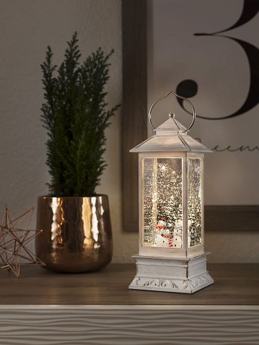 Konstsmide Weihnachtsbeleuchtung  LED Wasserlaterne Schneemänner