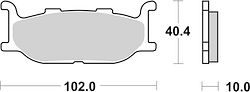 SBS Bremsbelag 663HS Street Sinter